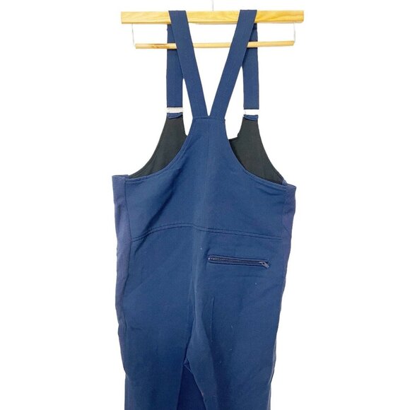 VTG Edelweiss Blue Work Outdoor Bibs Active Ski Overalls Stretch US Womens 36-38 - Picture 5 of 16